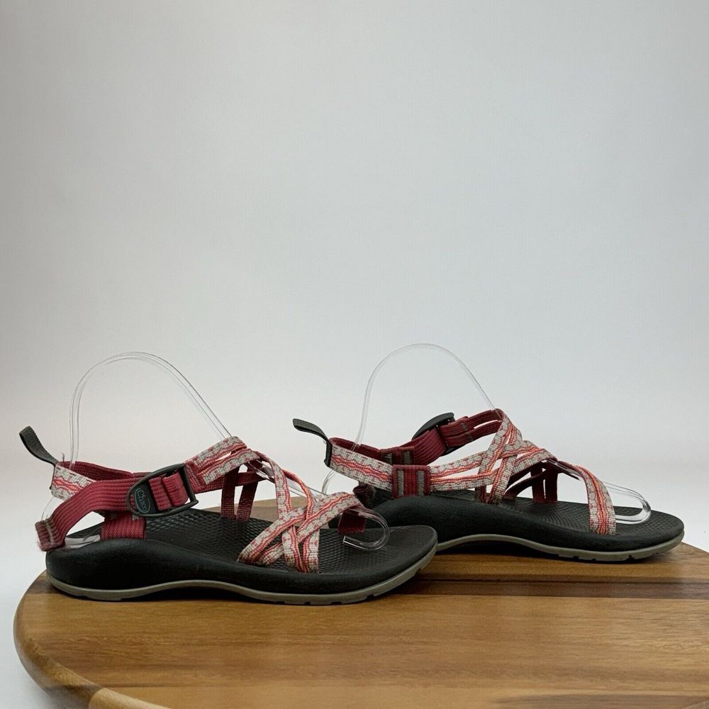 Big Kids Chaco Z2 Classic Red Athletic Casual Trail Walking Sandals Size 4 Y GUC